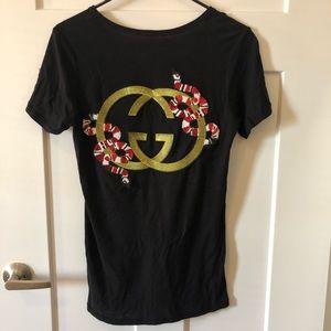 Black “Gucci” top